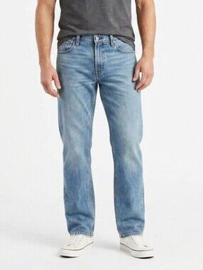 CLEO -WOLF Men's Cotton Relaxed Blue Denim Jeans Size 31-32  NWT